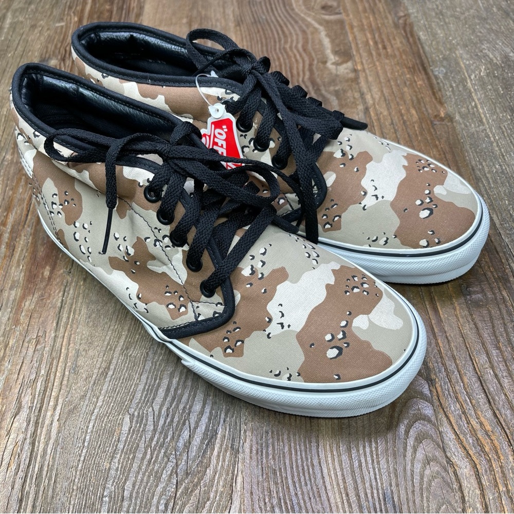 Vans Desert Camo Sneakers in Tan, Brown & Black